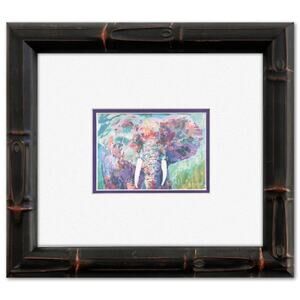 LeRoy Neiman 'Charging Bull' Lithograph - Framed & Matted, COA